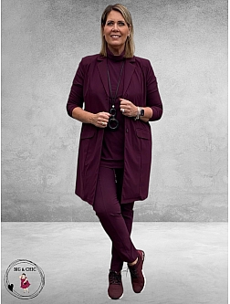 Only-M Travel Pantalon-Broek Vino Rosso Strong